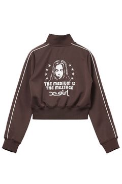 ［ラスト1点 サイズM］STAR AND FACE COMPACT TRACK JACKET / ブラウン
