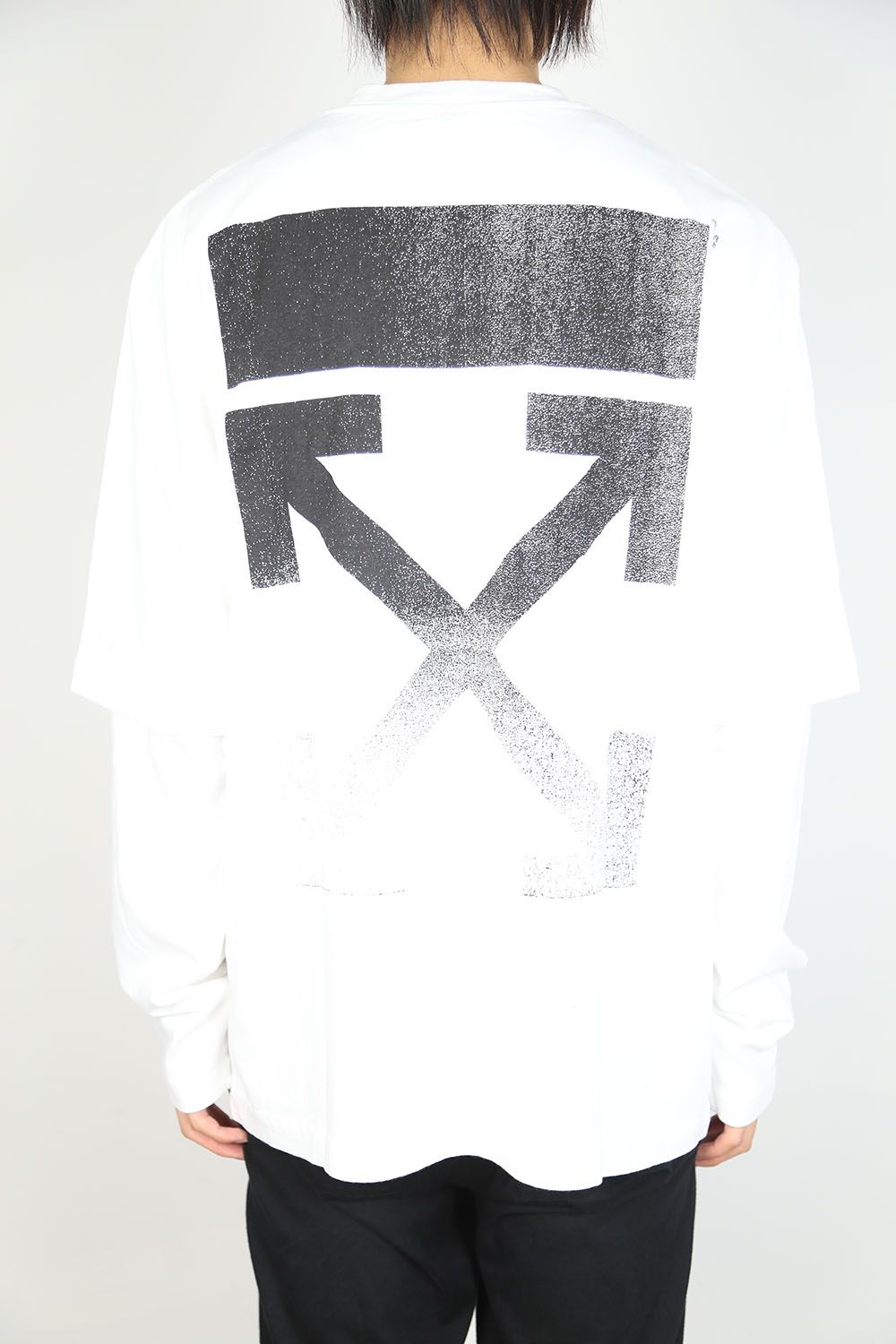 OFF-WHITE - DEGRADE ARR DOUBLE SLEEVE / ホワイト