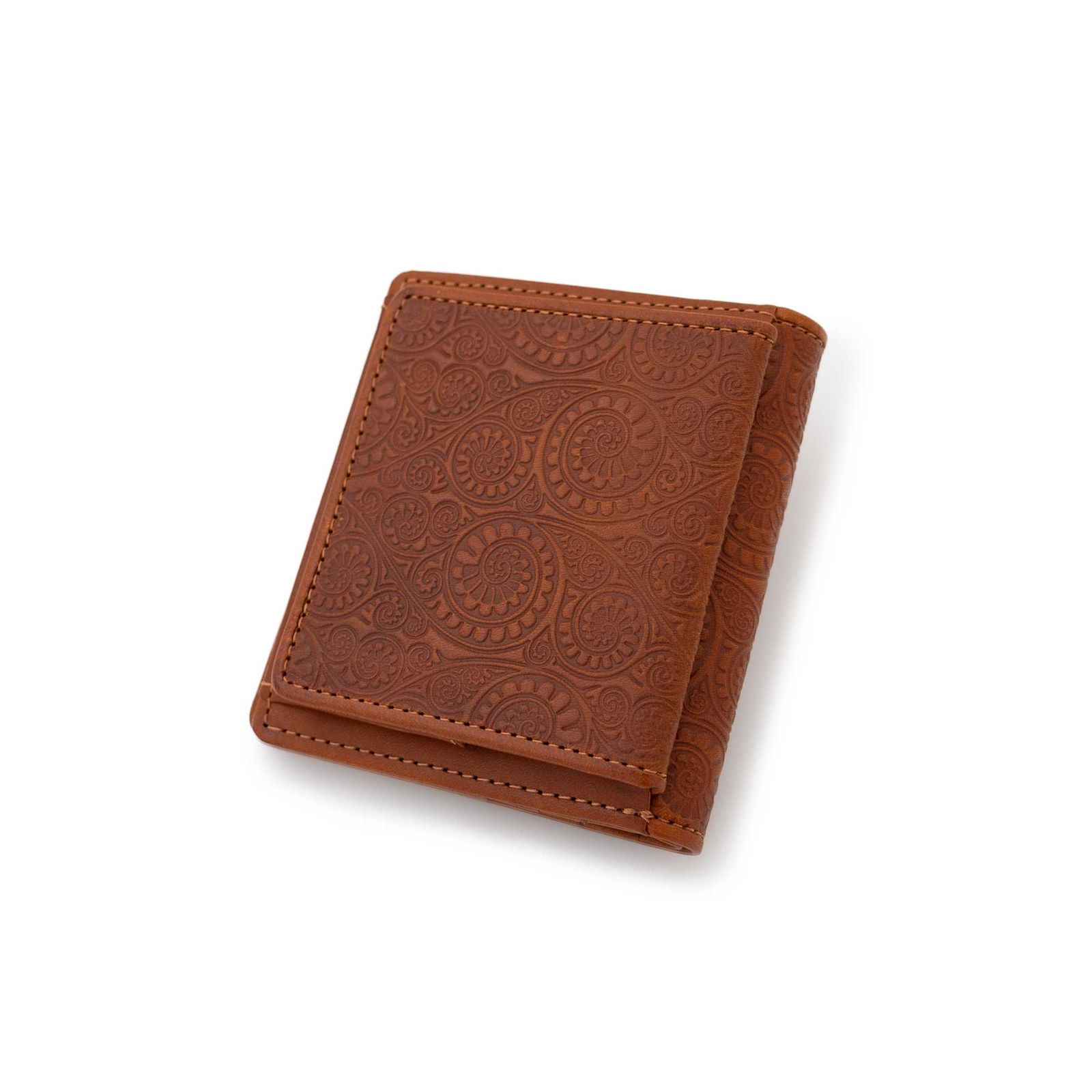 Vine Pattern Mini Fold Wallet / ブラウン