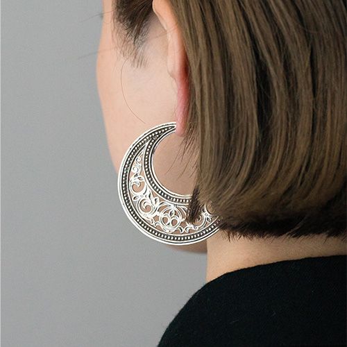 Garden Shadows Big Hoop Earrings / GA019