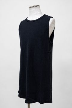 ロング丈ワッフルタンクトップ / Long Length Tank Top / グレー / ag-10096-2