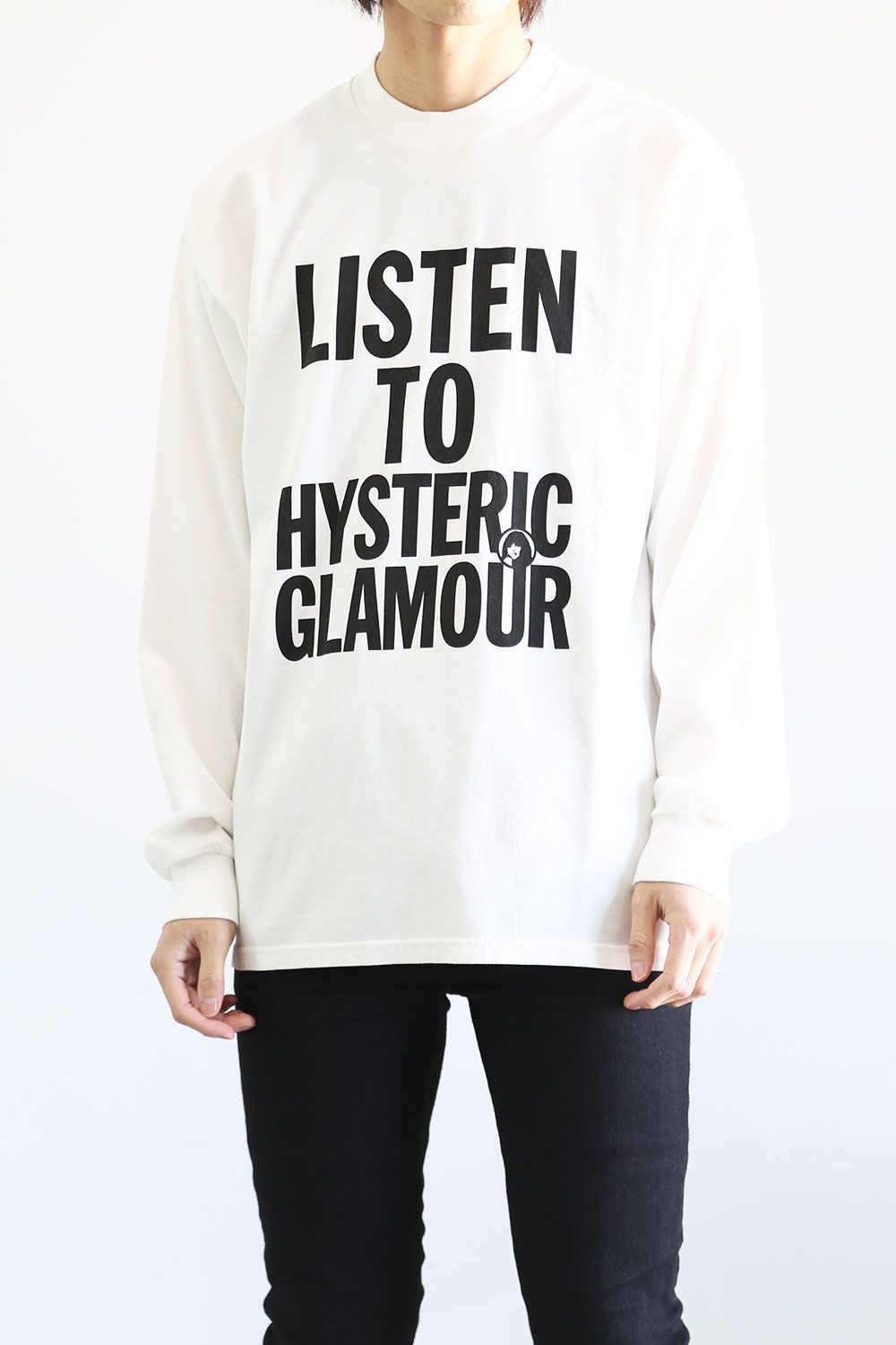 HYSTERIC GLAMOUR - LISTEN TO HG Tシャツ / ホワイト | Tempt