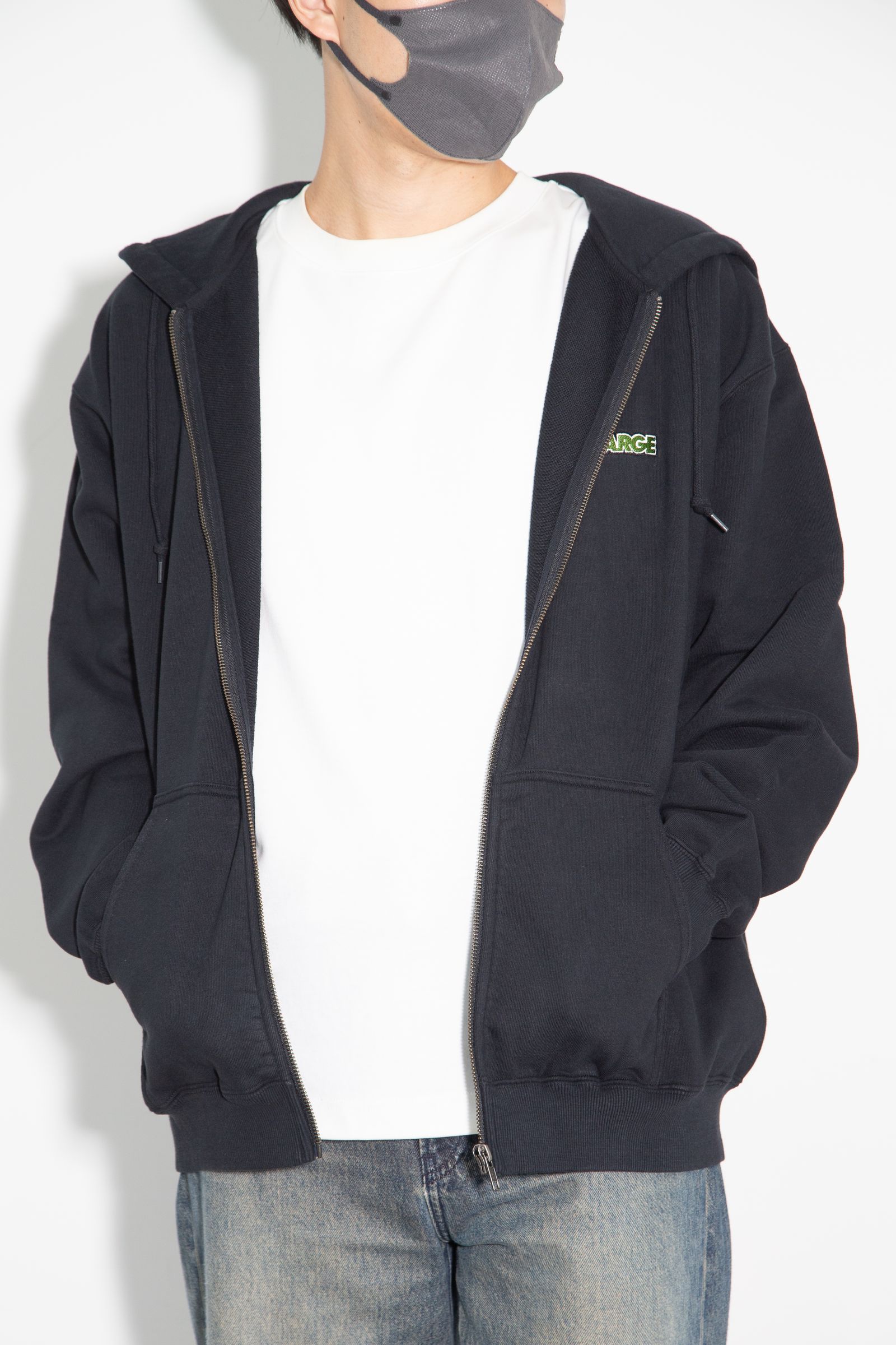 OLD OG ZIP HOODED SWEATSHIRT / ブラック