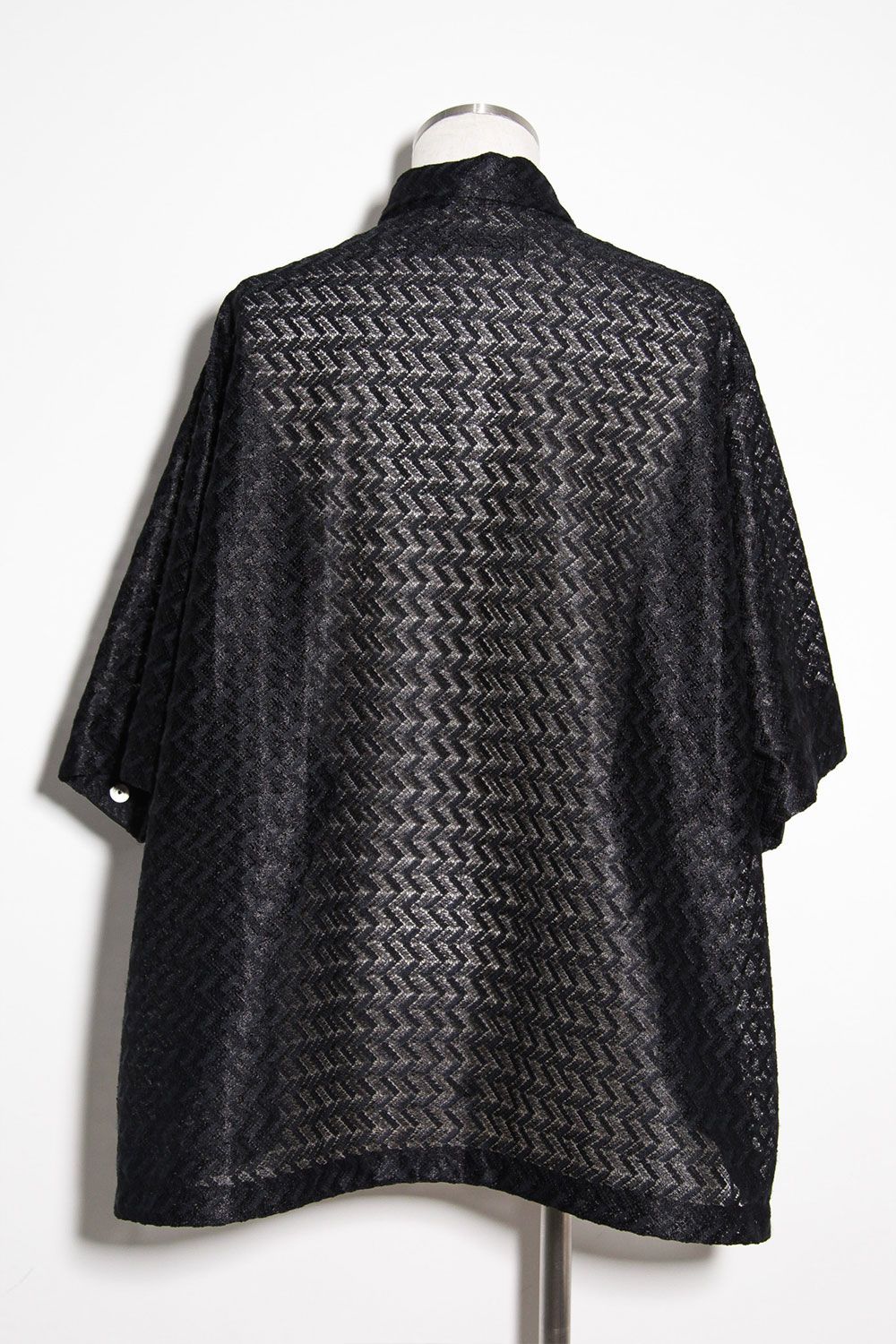 レース編みシャツ / Lace Shirts / ブラック / ag-9096