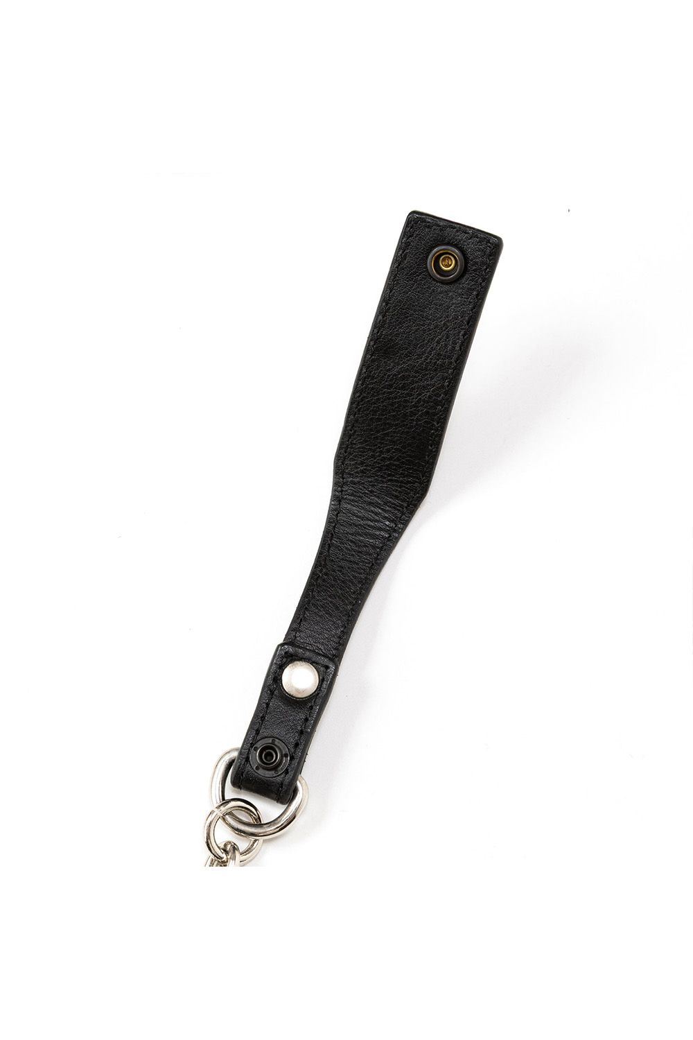 STUDS LEATHER WALLET CHAIN / ブラック