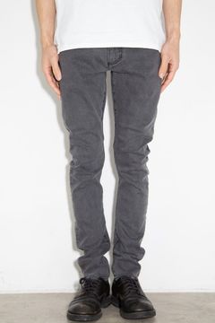 SUPIMA CO STRETCH DENIM SLIM CURVE JEANS / ダークグレー