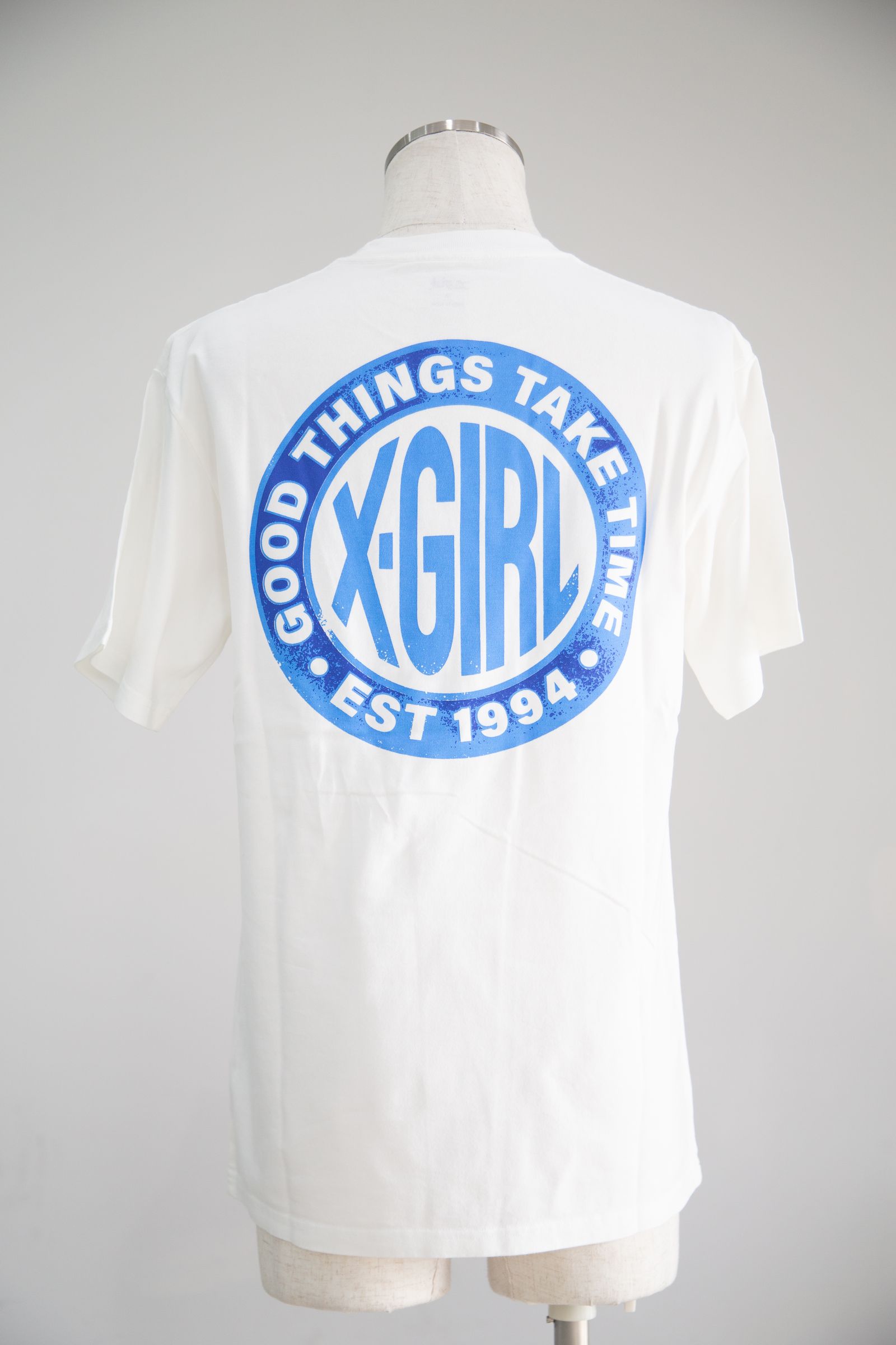 DISTRESSED CIRCLE LOGO S/S TEE / ホワイト