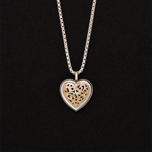 Garden Shadows Heart Pendant / GP037