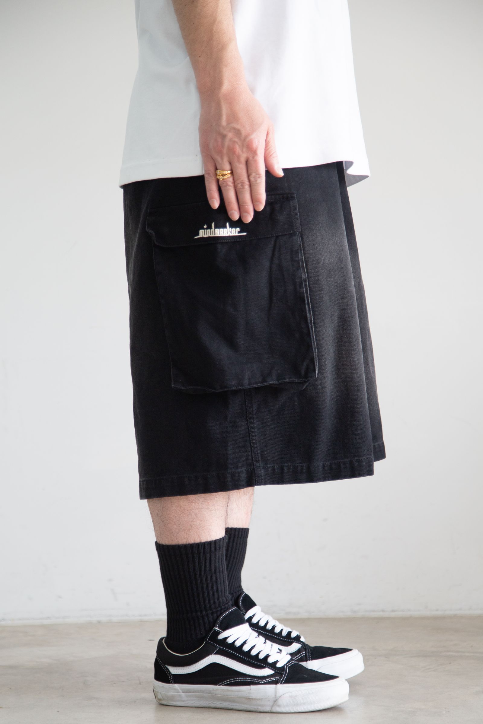 [ラスト1点 サイズ1] Faded Cargo Baggy Shorts / ブラック