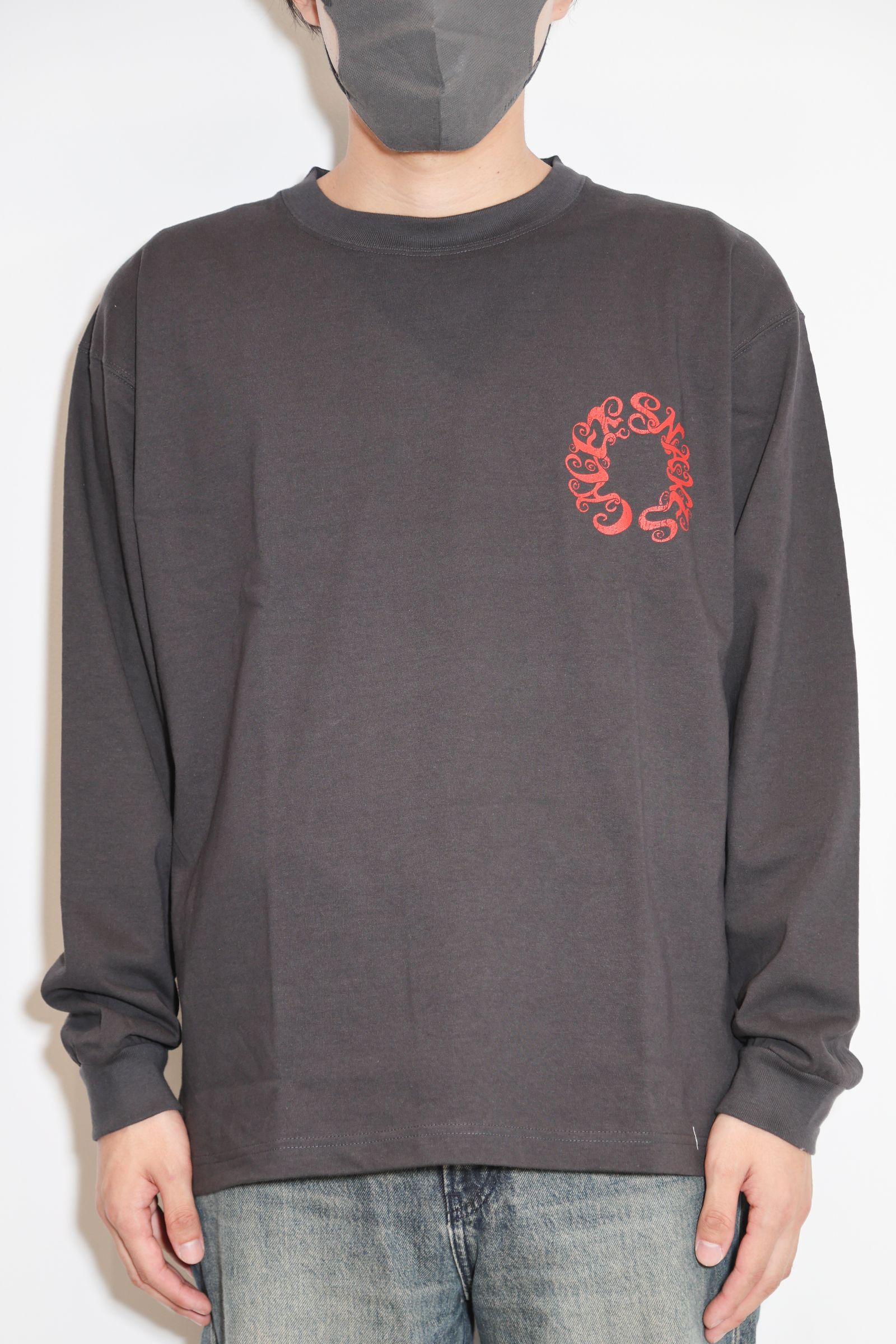VINTAGE TYPE CALEE SNAKES L/ S TEE / ブラック