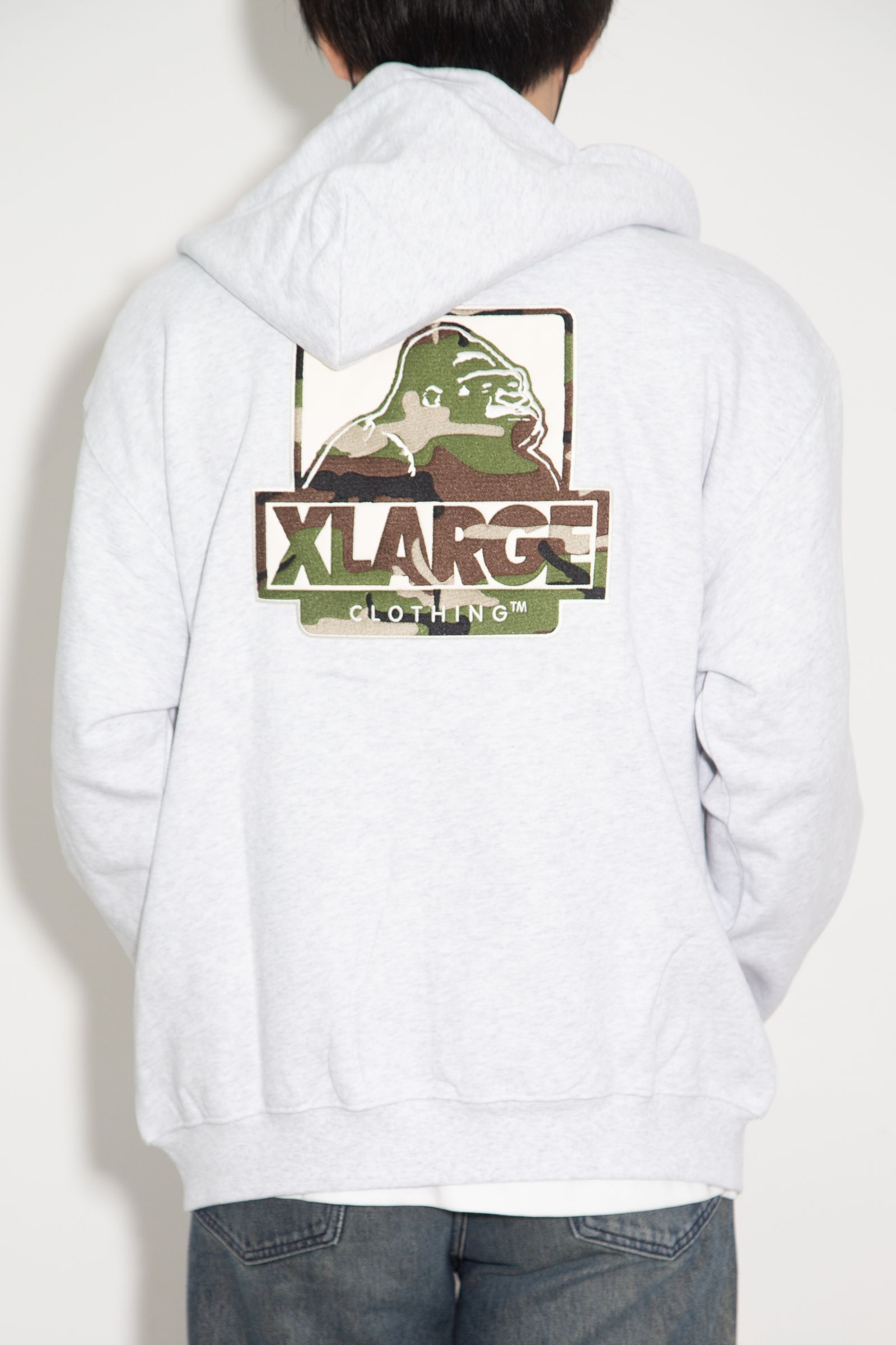 OG BOX ZIP UP HOODIE / アッシュ