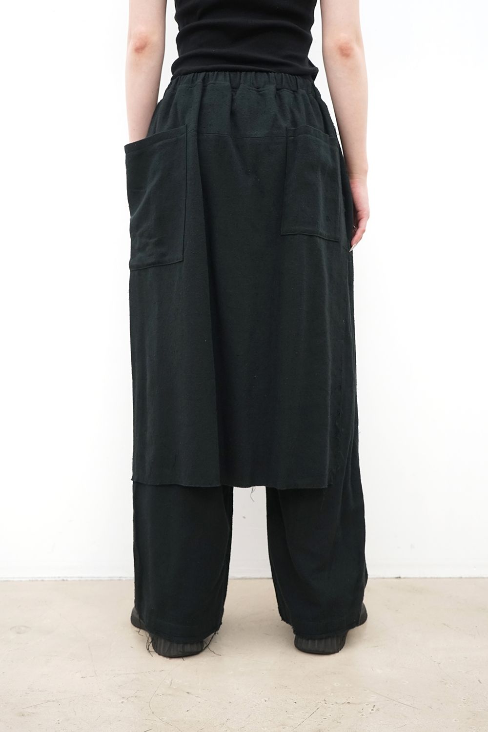 Skirt-Overlay Easy Pants