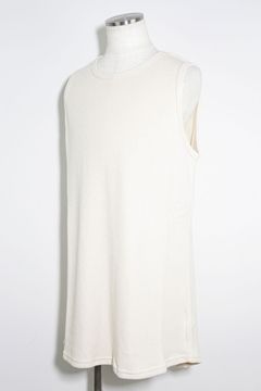 ロング丈ワッフルタンクトップ / Long Length Tank Top / アイボリー / ag-10096-2