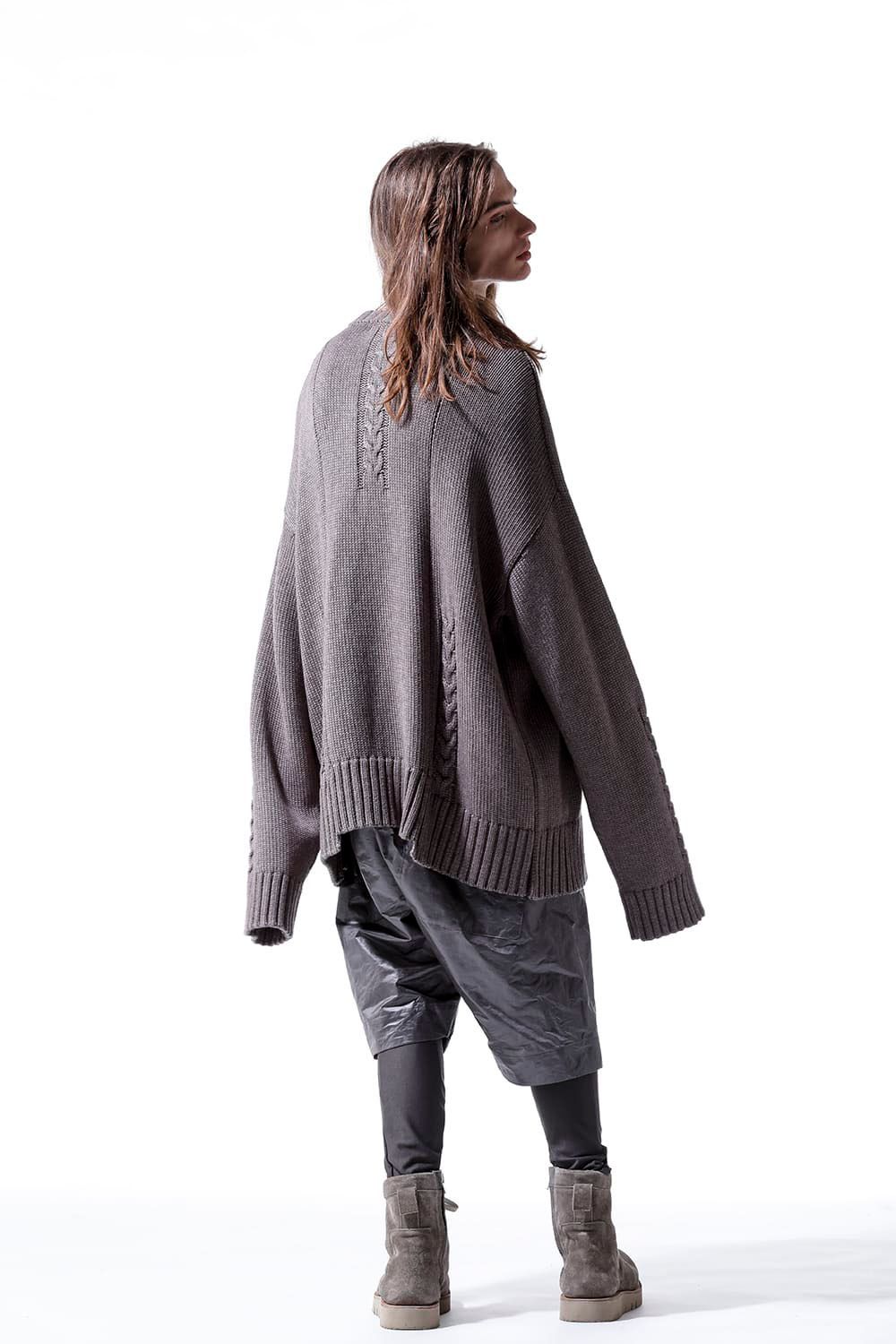 ローゲージニットプルオーバー / Low Gauge Knit Pullover / グレー