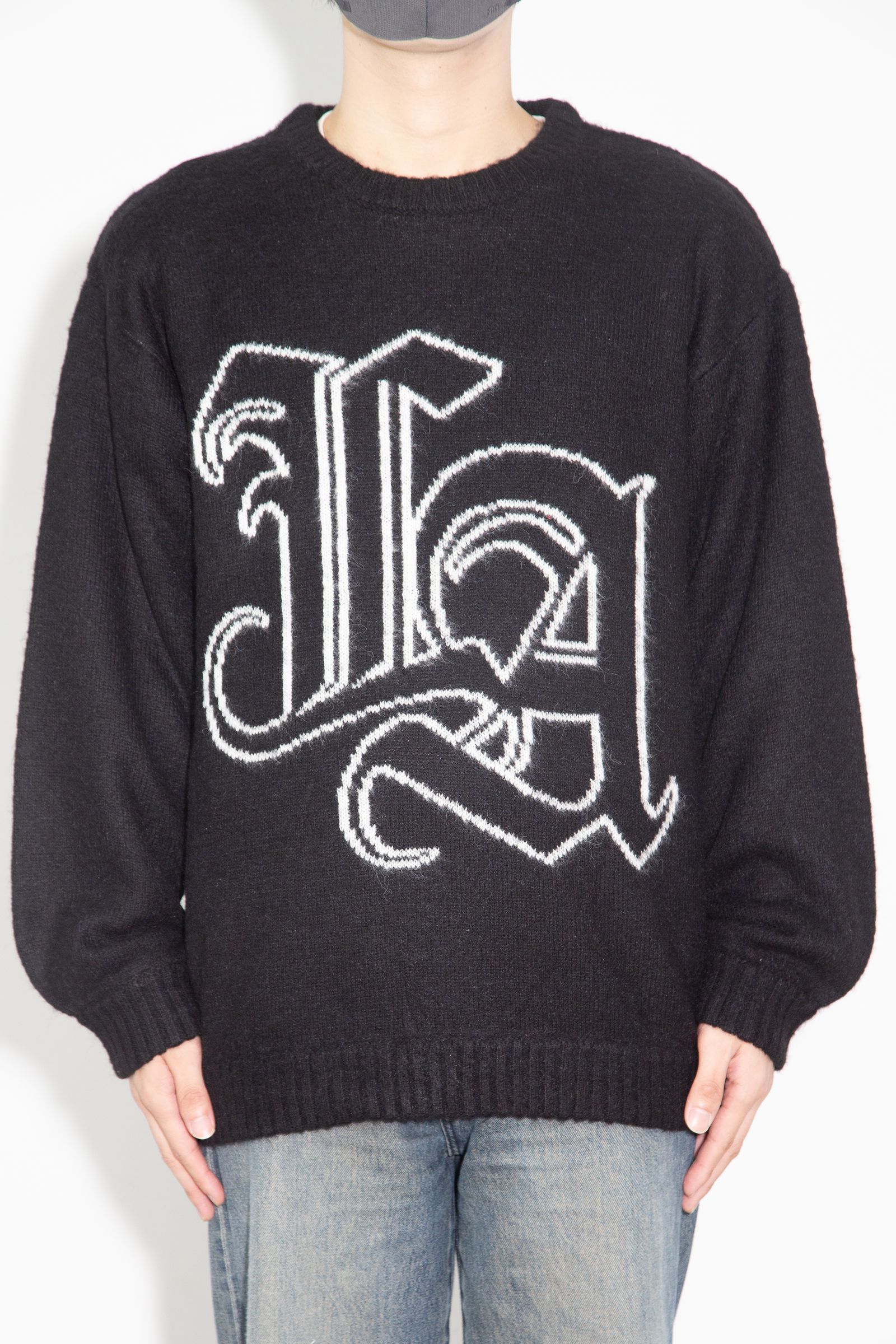 OLD ENGLISH MOHAIR KNIT SWEATER / ブラック