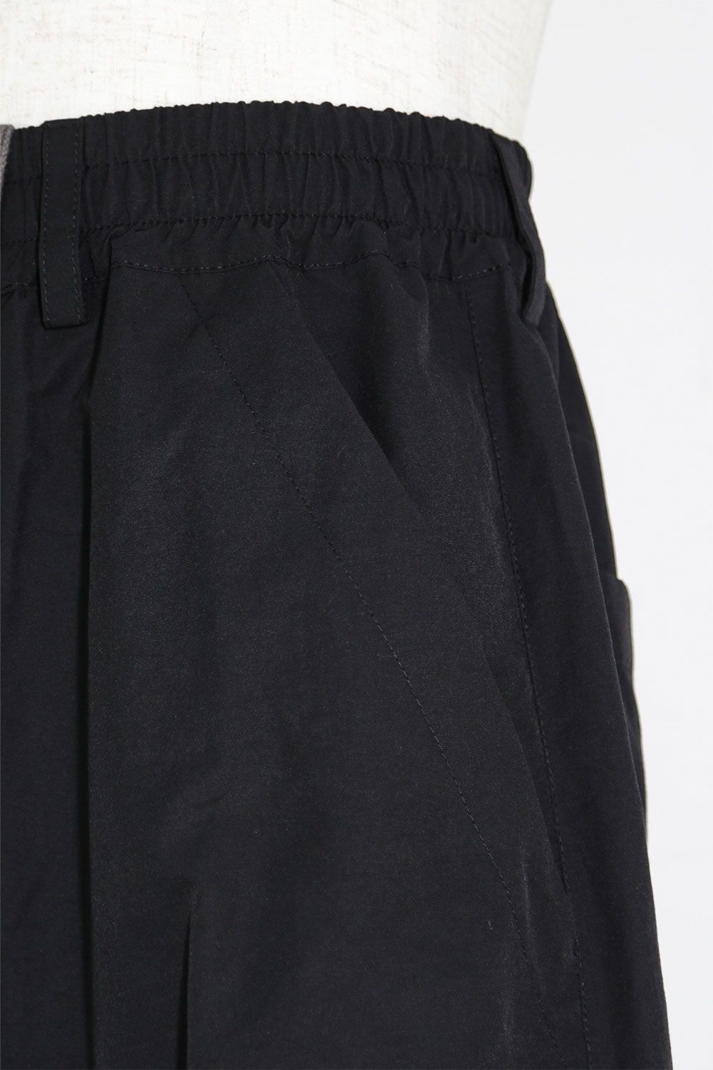 ナイロンタックバギーパンツ / Tuck Baggy Pants / ブラック / ag-9021-2