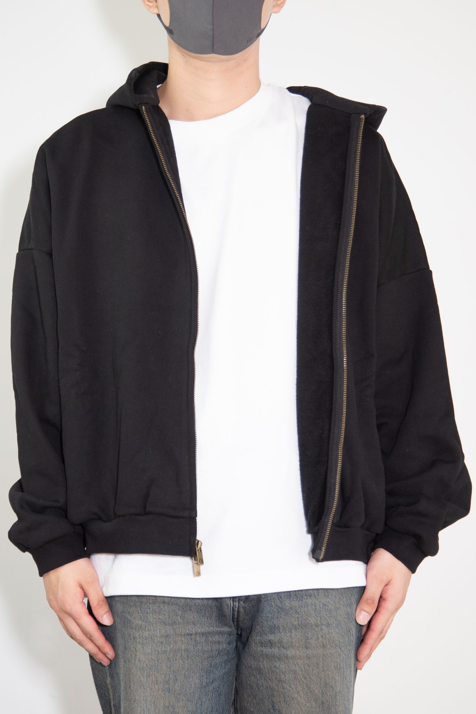 24FW HEAVY WEIGHT FULL ZIP HOODIE / ブラック