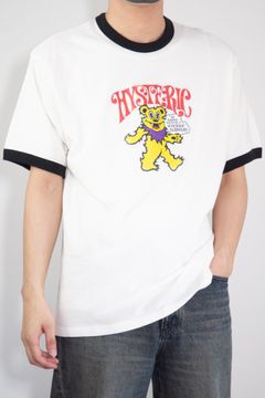 FIRE BEAR GLITTER Tシャツ / ホワイト
