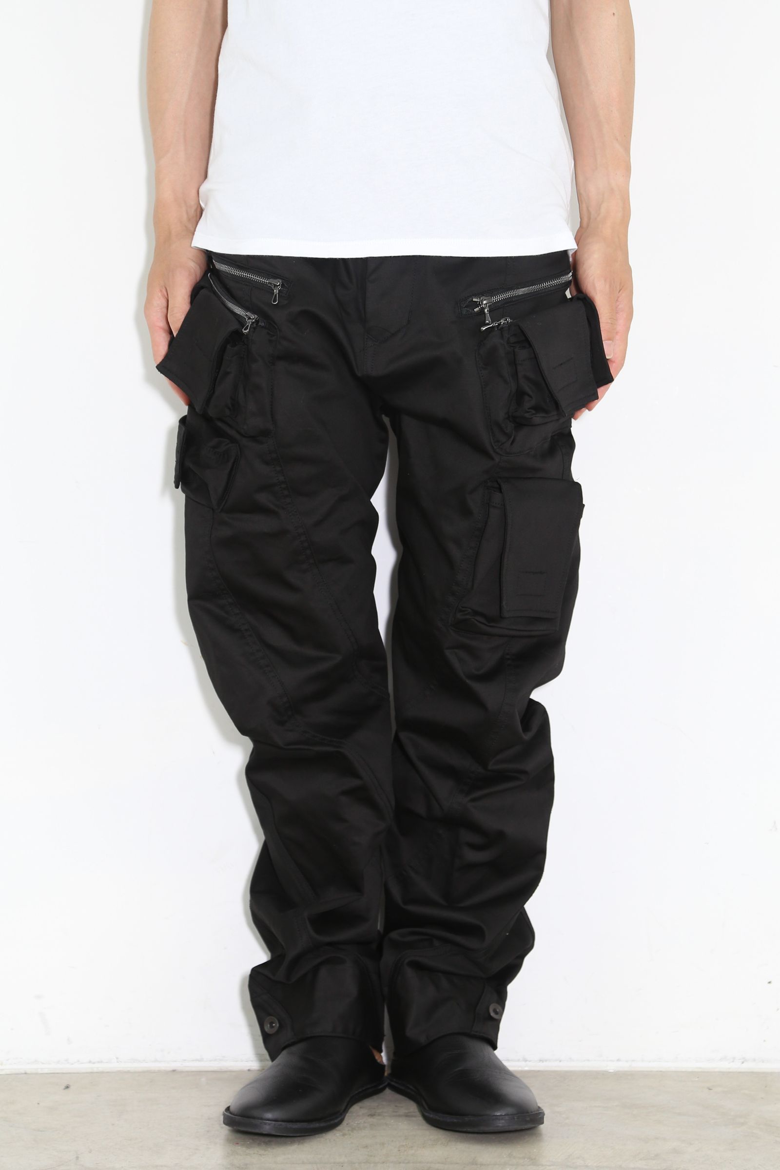 COTTON STRETCH SATIN / ブラック