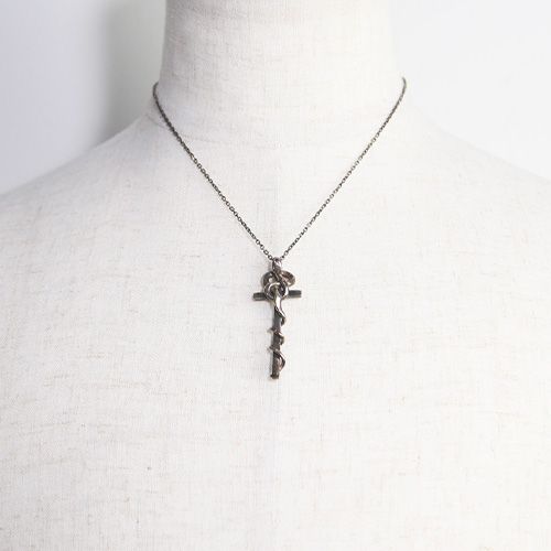ステルスクロスネックレス / シルバー / STEALTH CROSS NECKLACE / Silver