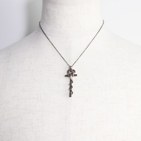 ステルスクロスネックレス / シルバー / STEALTH CROSS NECKLACE / Silver