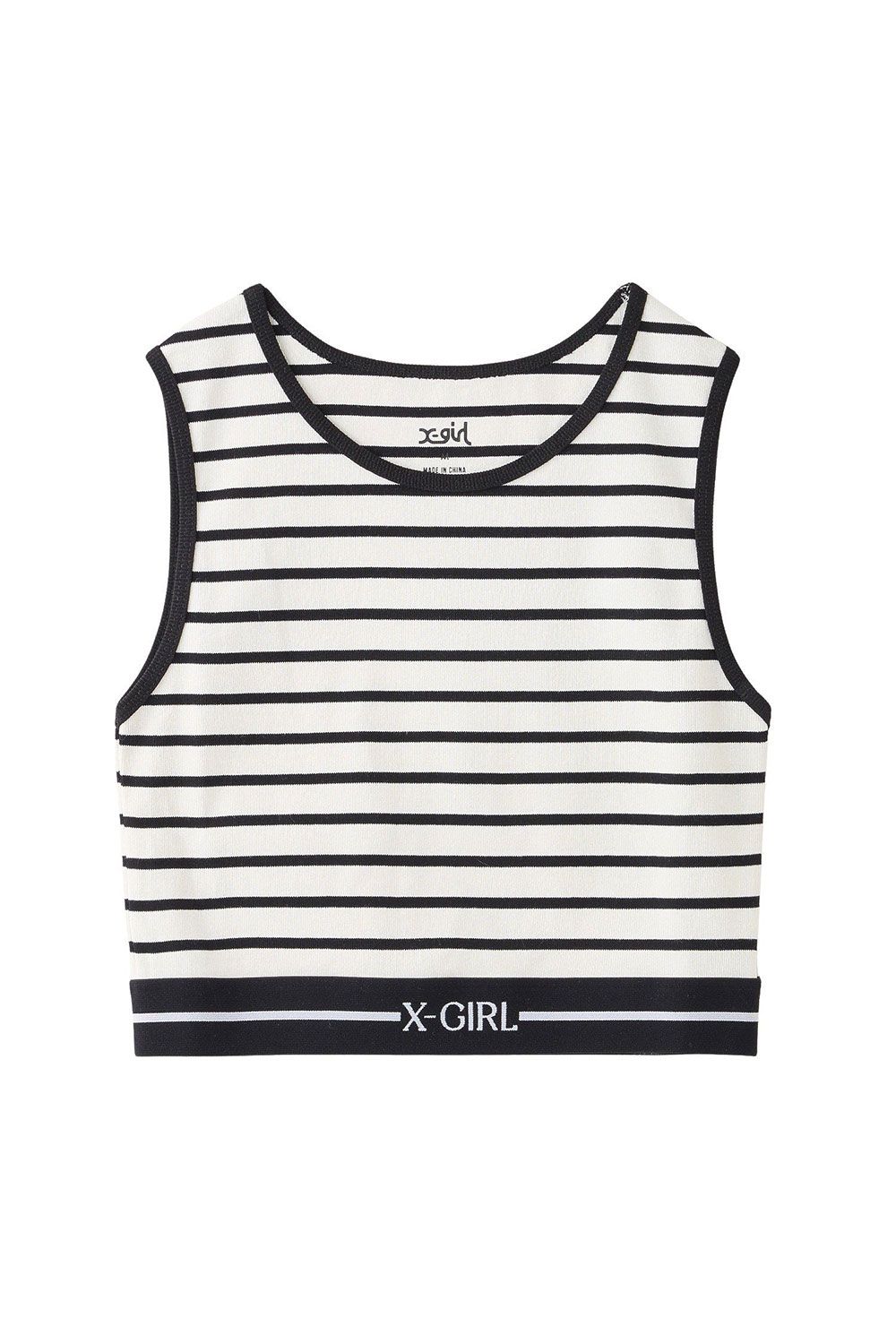 LOGO AND STRIPE TANK TOP / マルチ