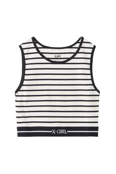 LOGO AND STRIPE TANK TOP / マルチ