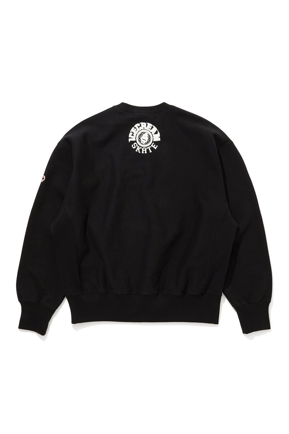 【ICECREAM】 PUFF PRINT SWEATSHIRT ICECREAM SKATE / ブラック
