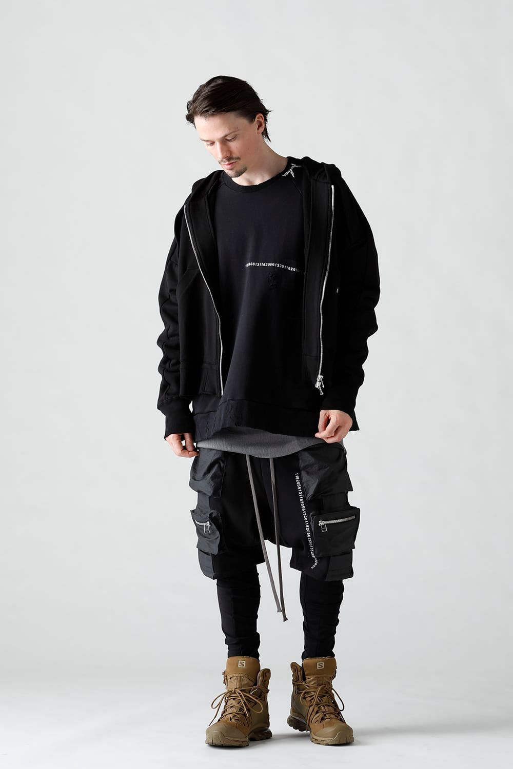 Cargo Sarouel Bomber Heat Shorts / ブラック