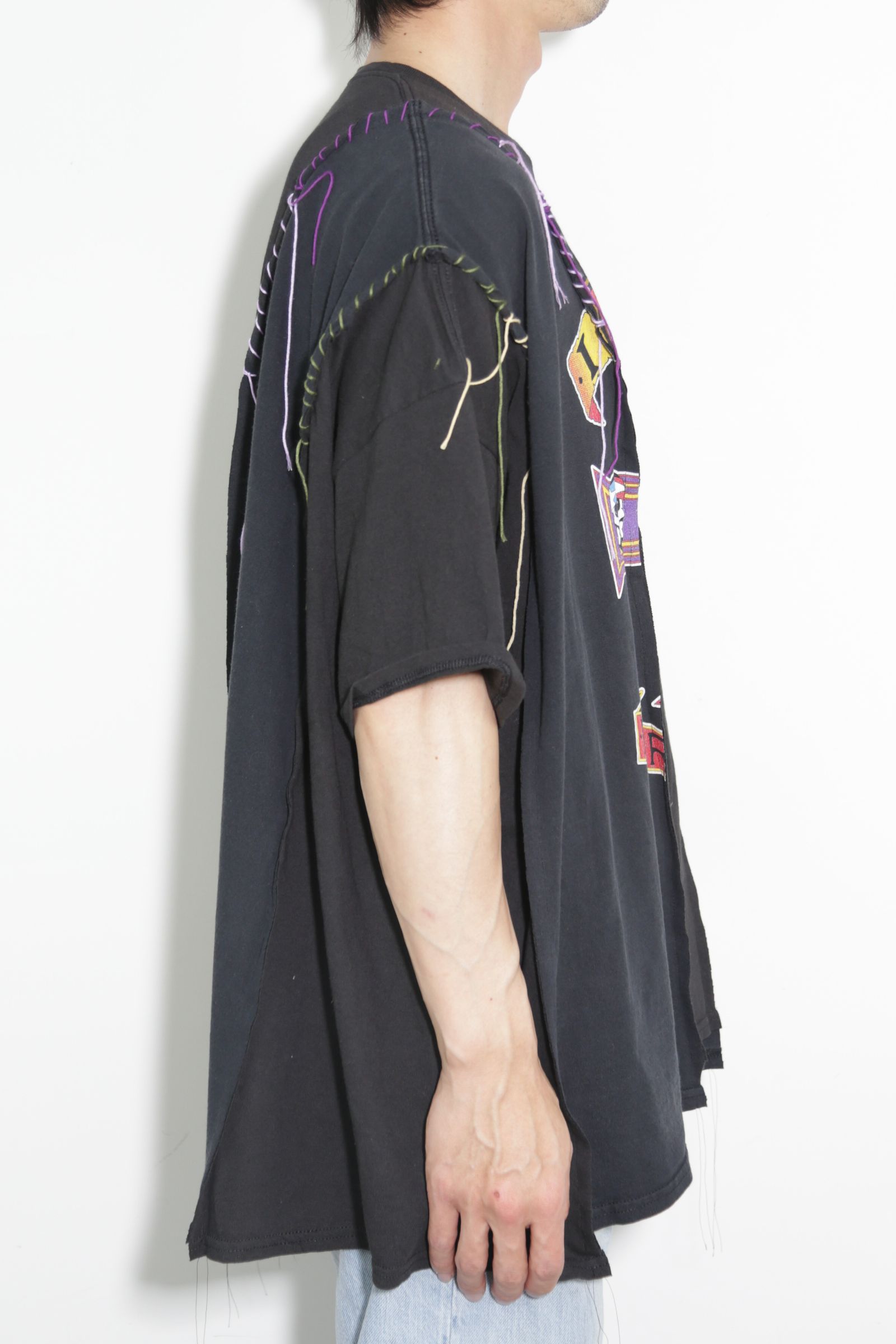 Looping Band Tee C / ブラック