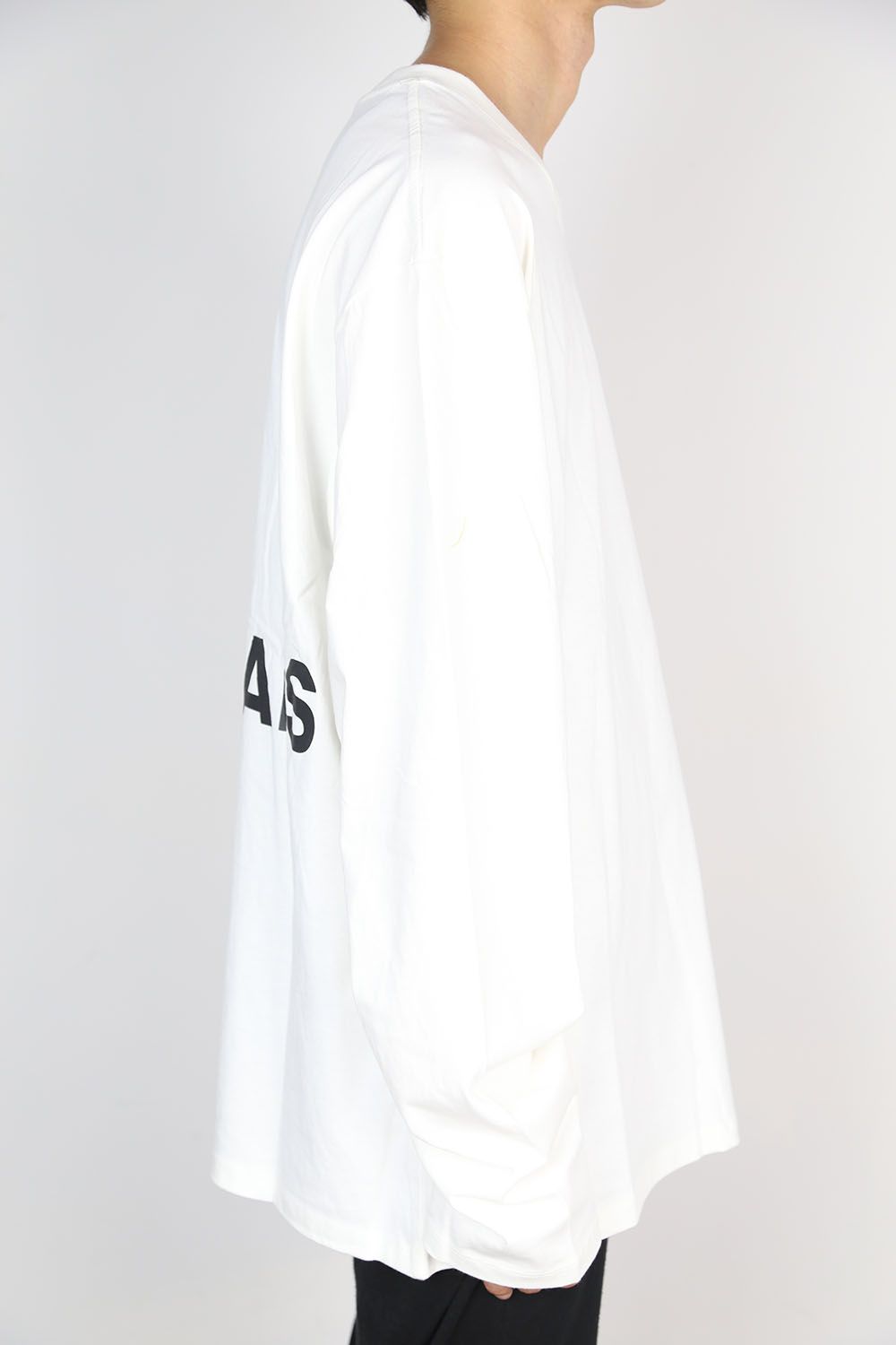 BACK LOGO L/S TEE / ホワイト