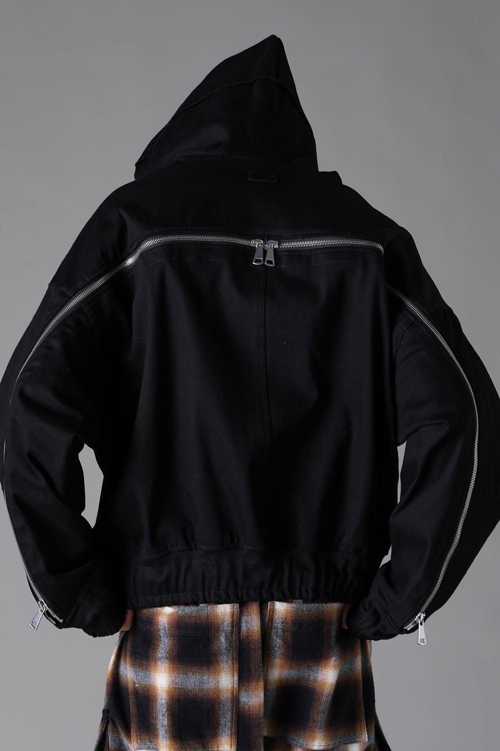 Denim Zip Hoodie Blouson