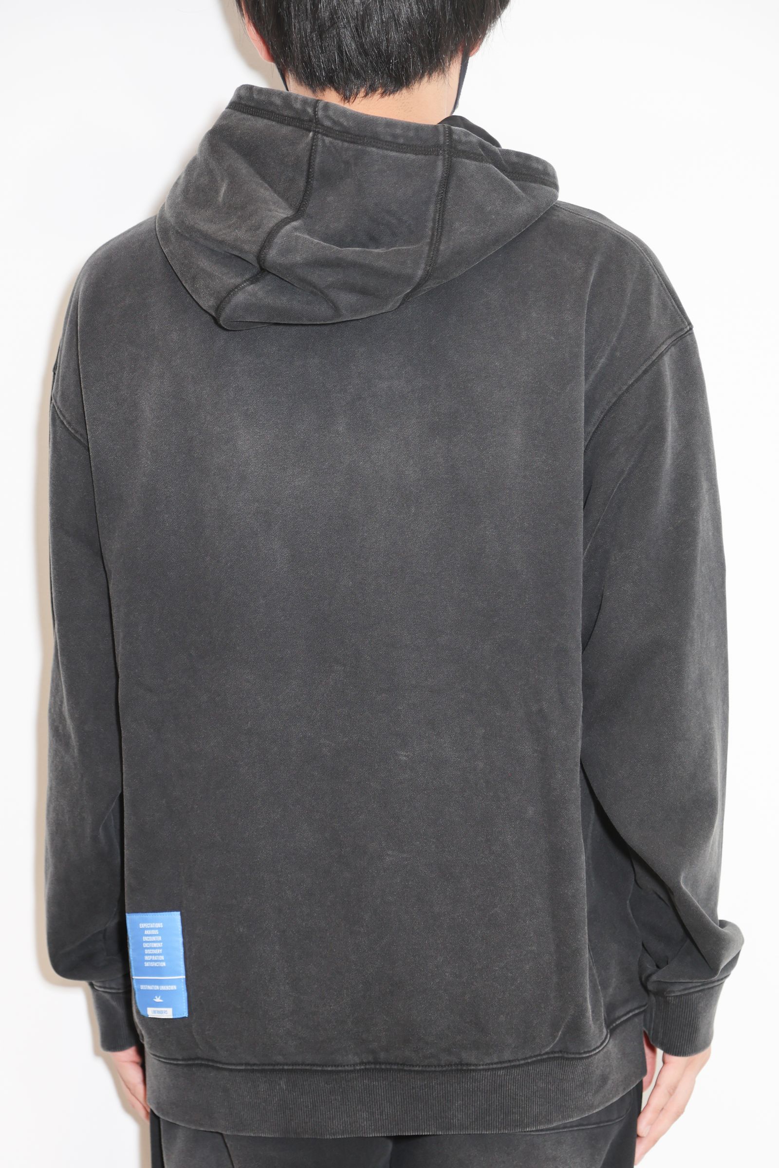 GARMENT DYED HOODIE / ブラック