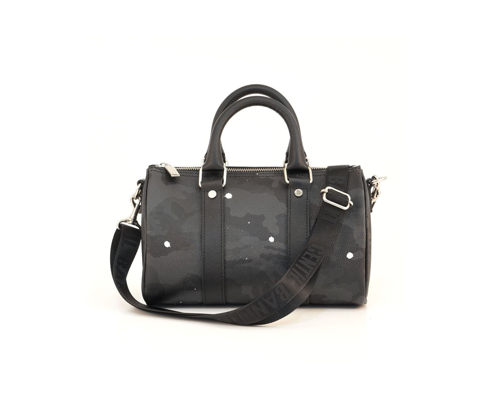 [4月下旬頃入荷予定] ミニボストンバッグ / ブラックカモ