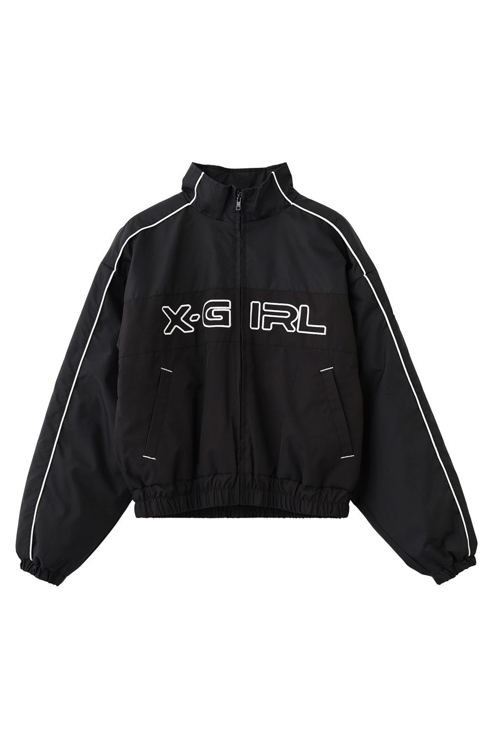 X-girl LOGO EMBROIDERY JACKET / ブラック