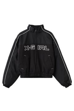 X-girl LOGO EMBROIDERY JACKET / ブラック