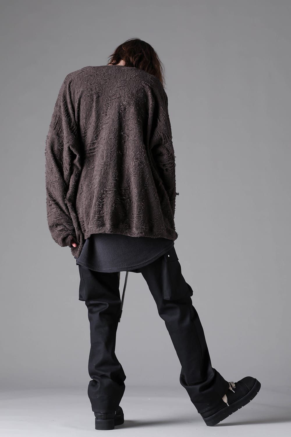 Denim Cargo Flared Pants