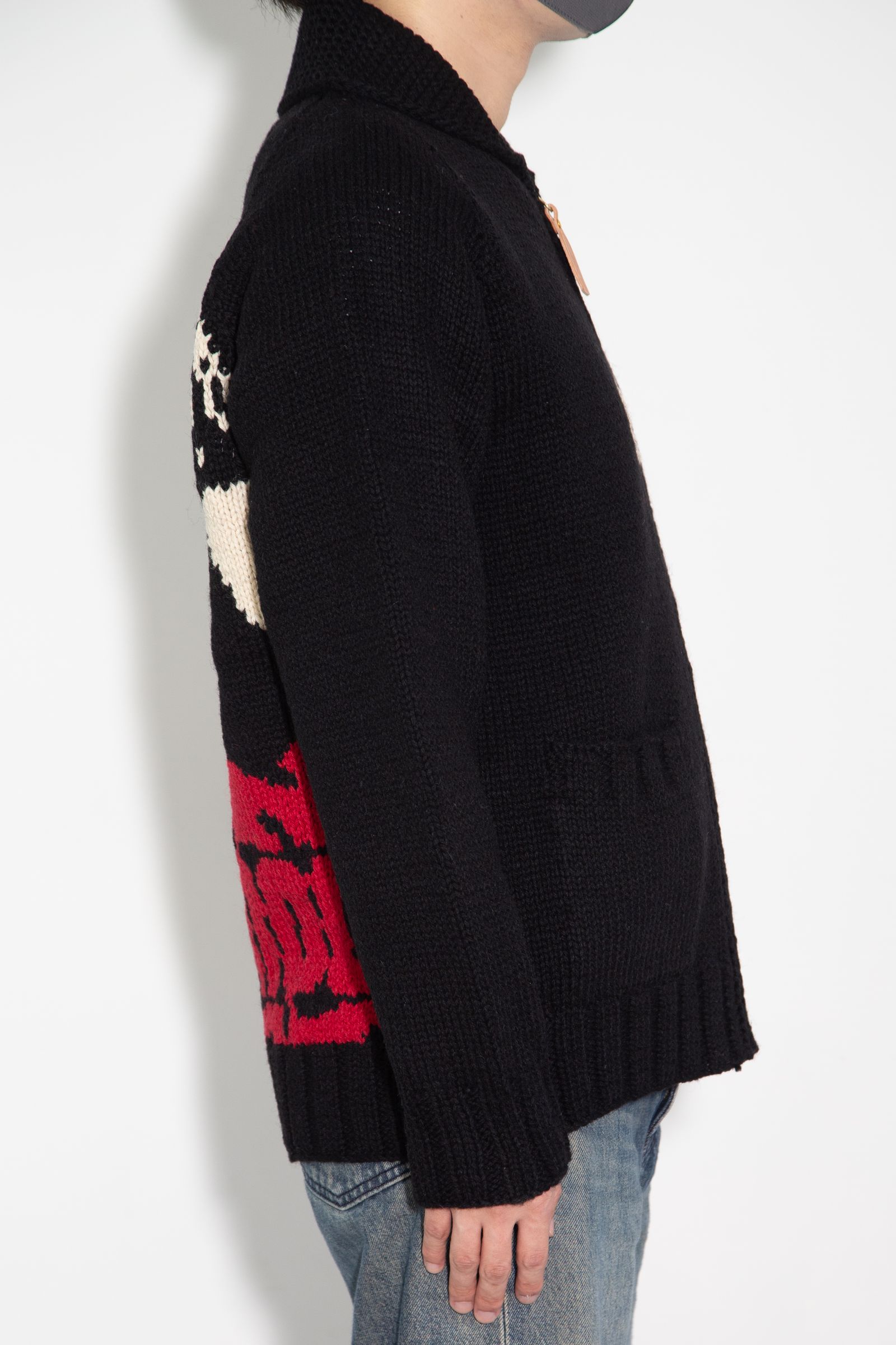 HYSTERIC GLAMOUR - VIXEN GIRL編込 カウチン / ブラック | Tempt