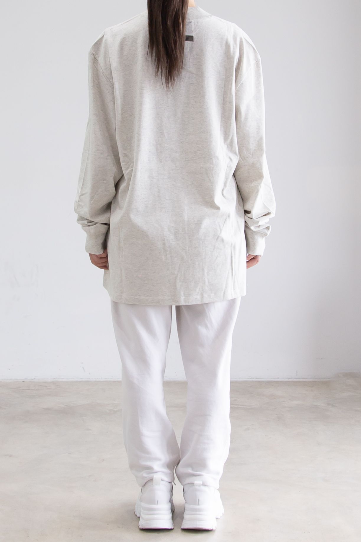 21FW 1POINT LOGO LS TEE / ライトオートミール