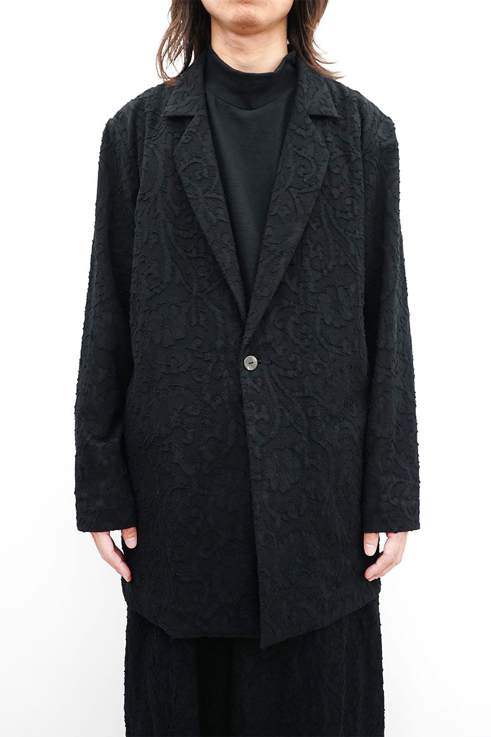ジャケット・アウター Crash Velour Single Tailored Jacket kujaku - One-Button Tailored Jacket / ブラック | Tempt