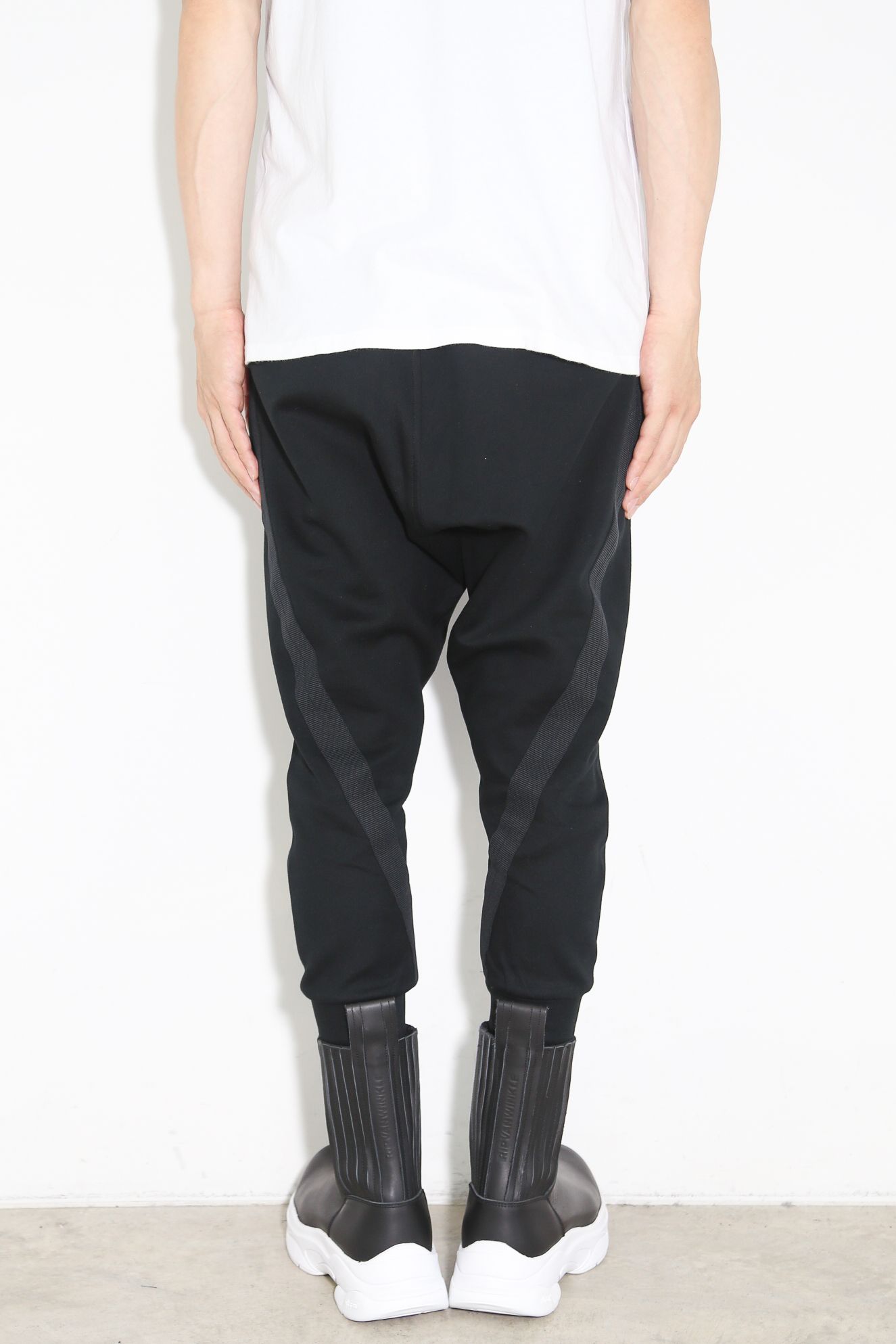 LINE JERSEY PANTS / ブラック