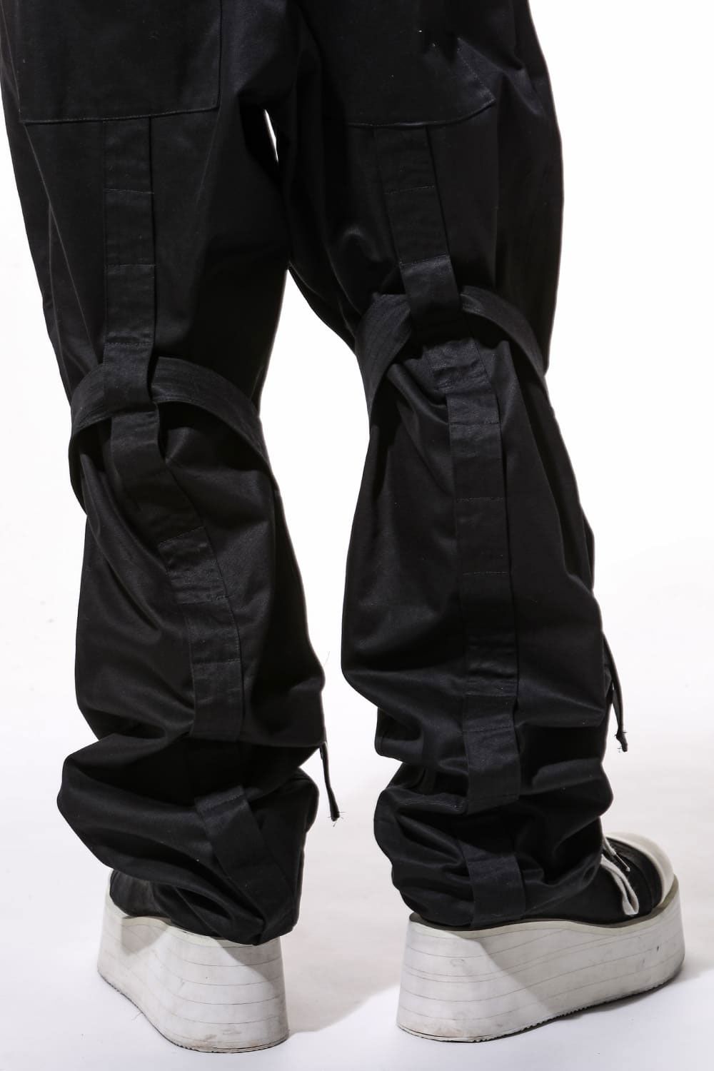 ベルトパーツワイドパンツ / Belt Parts Long Pants / ブラック