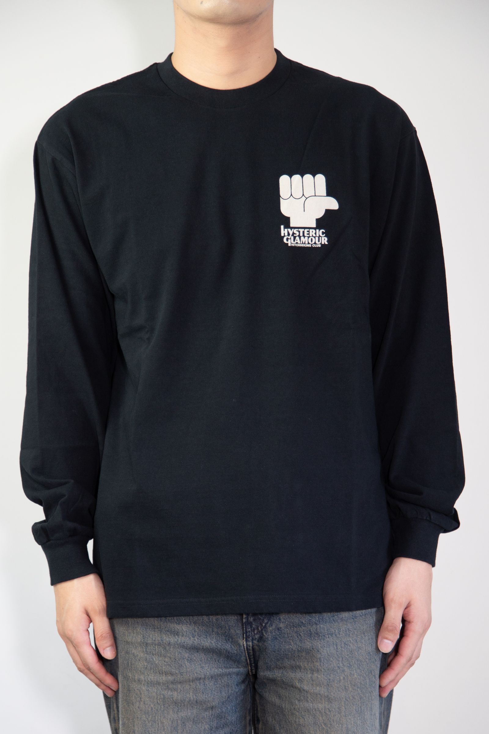 HYS HITCHHIKING CLUB Tシャツ / ブラック