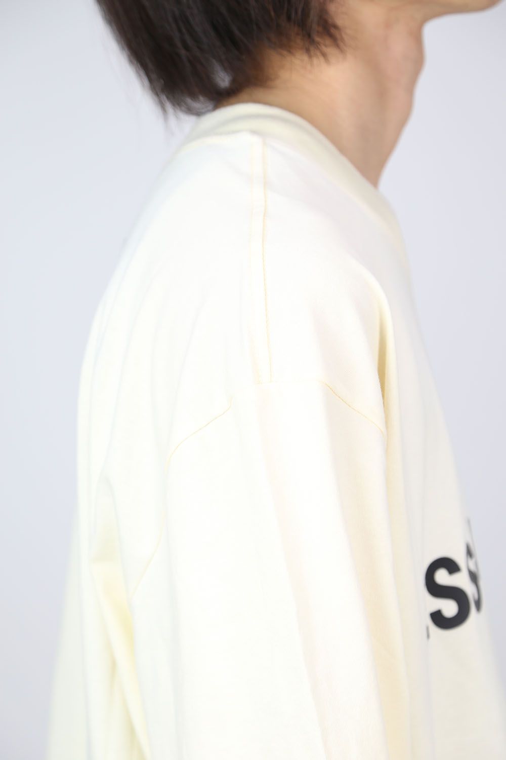FRONT LOGO L/S TEE / クリーム