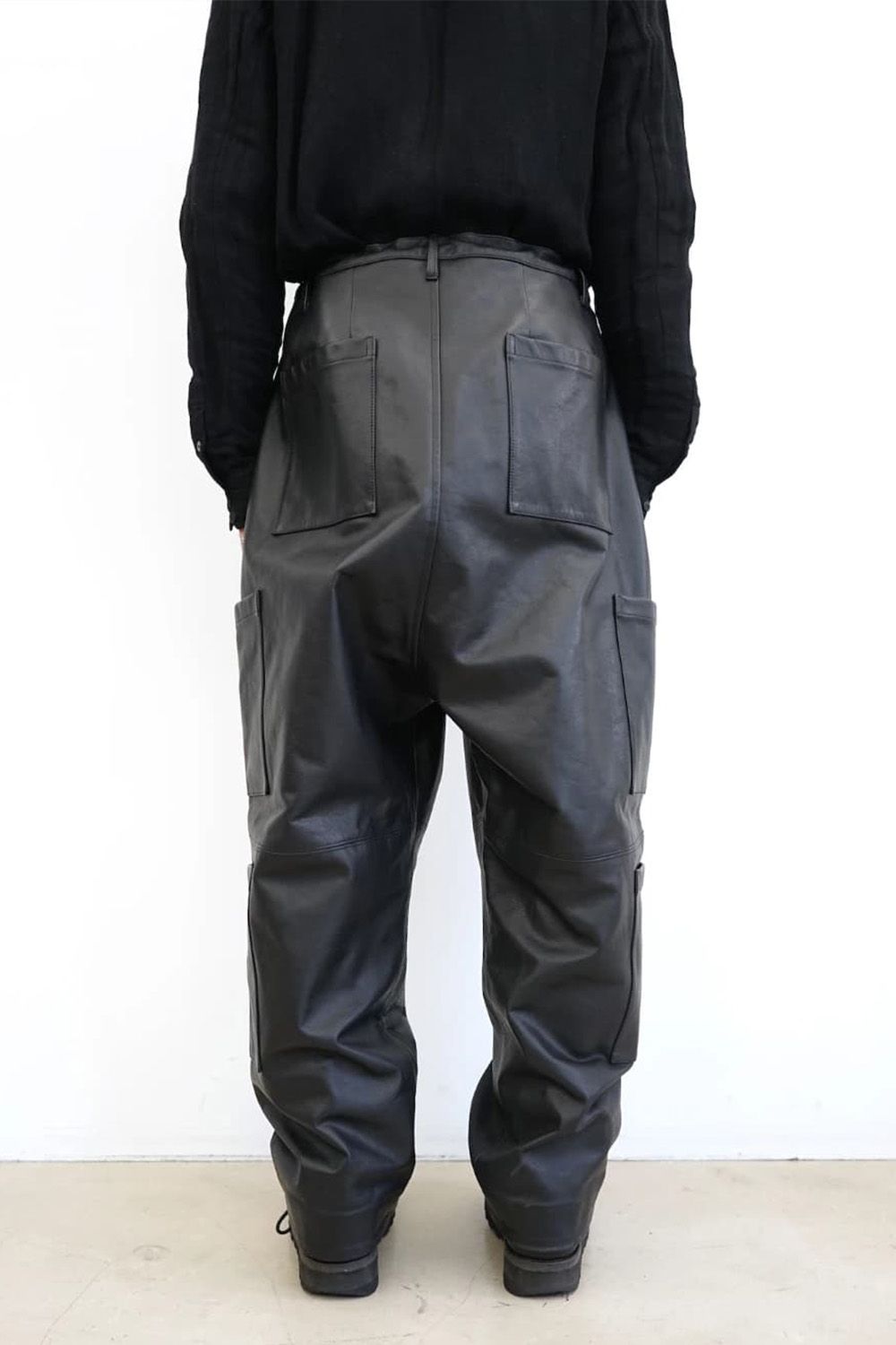 Leather Cargo Pants