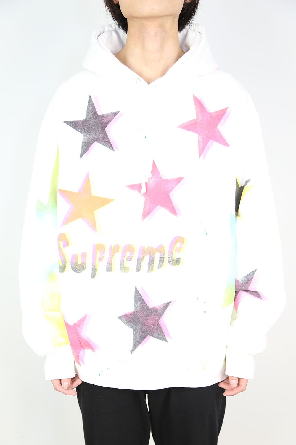 Supreme - GONZ STARS HOODED SWEATSHIRT / ホワイト | Tempt