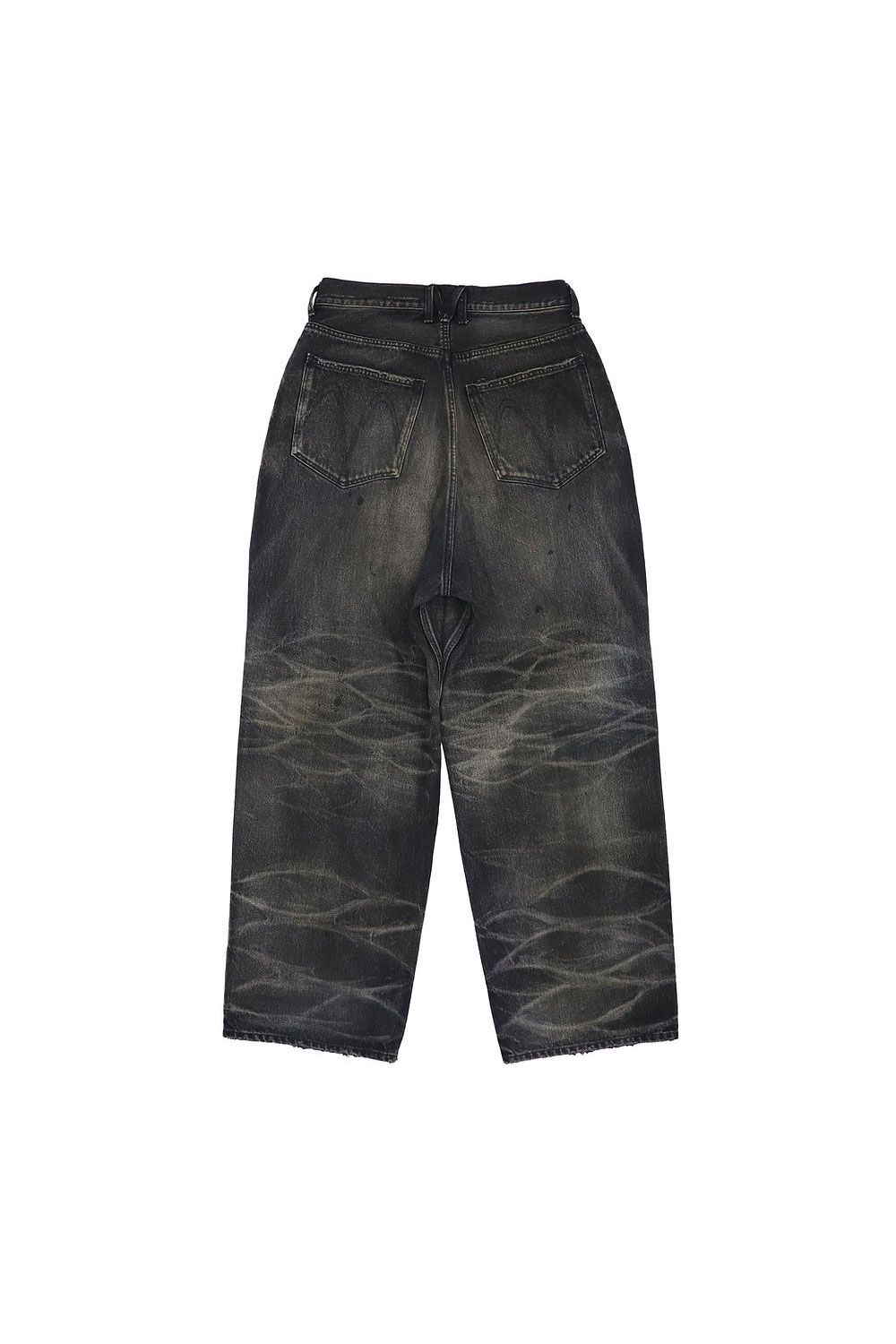 Damaged Buggy Denim Jeans / ブラック