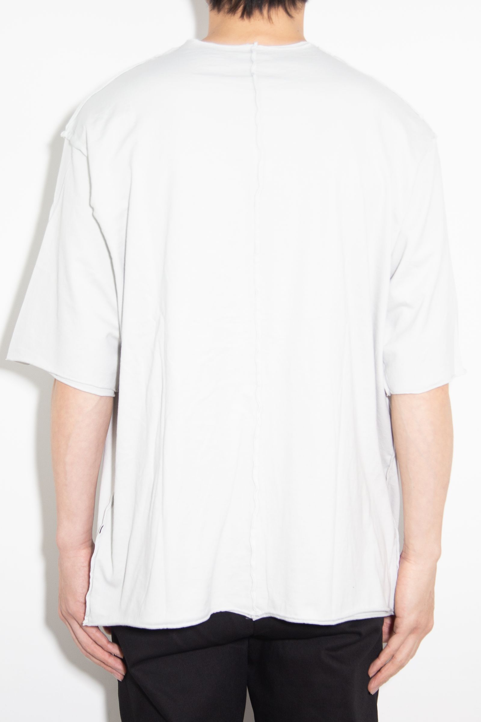 [ラスト1点 サイズ4] 80/2 PIMA CO JERSEY LAYERED S/S TEE / ライトグレー