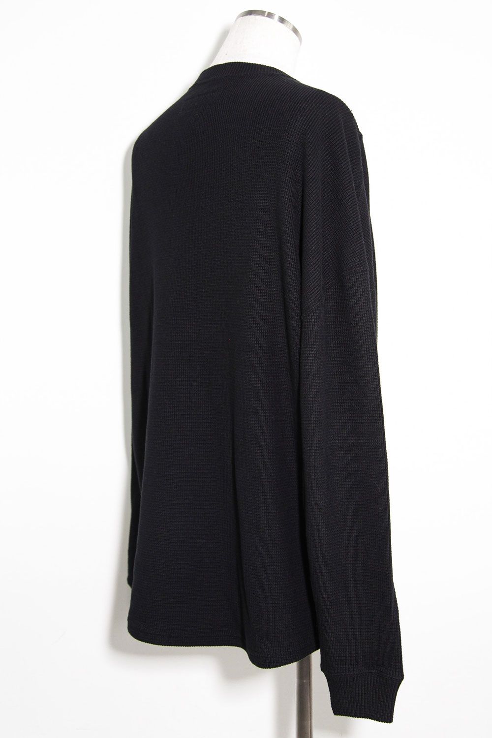 リブニットオーバーサイズトップ / Rib Knit Over Size Top / ブラック / ag-10093-2