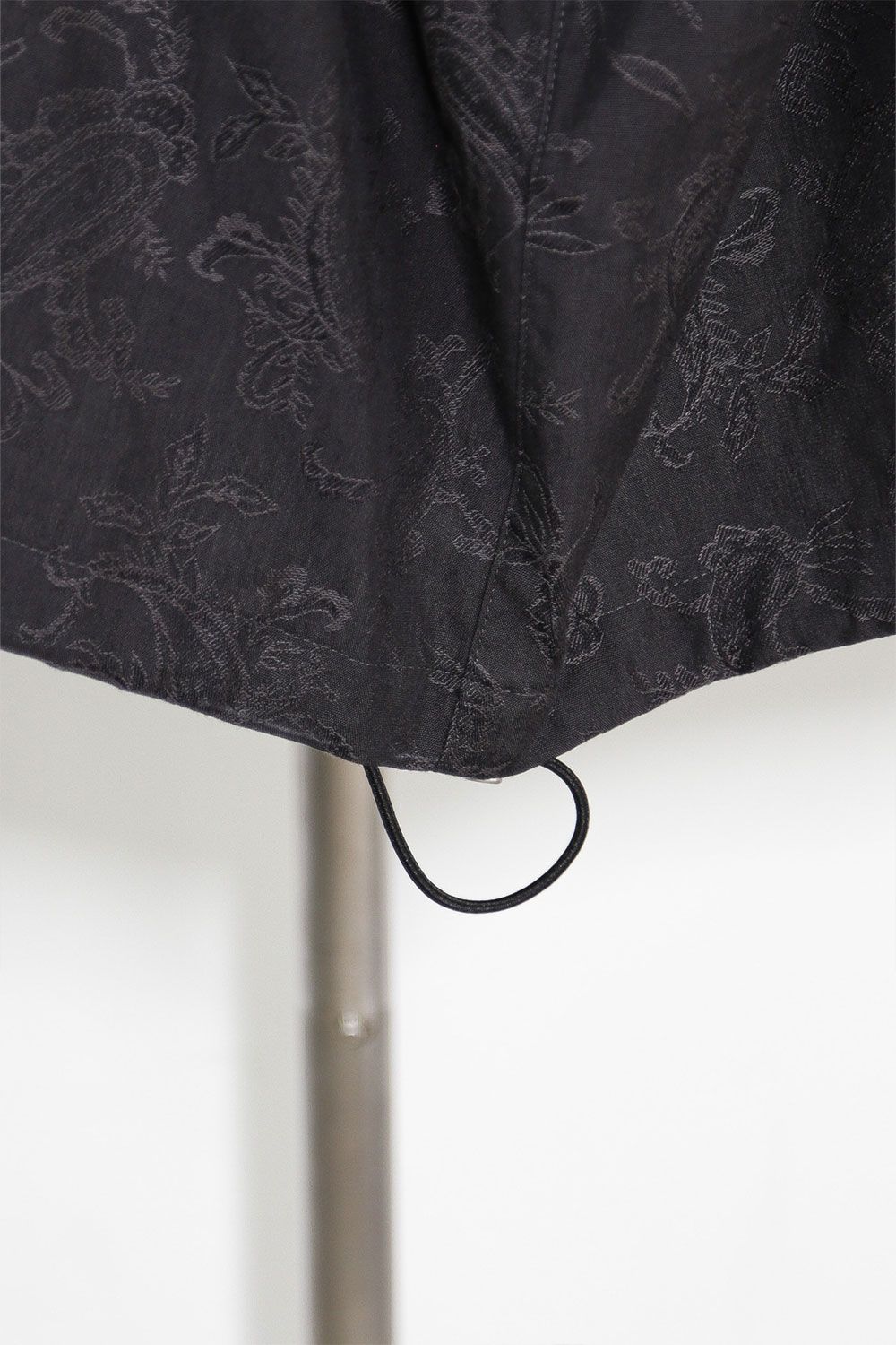 ペイズリー柄ハーフスリーブシャツ / Paisley Front Zip Harf Sleeve Shirts / ブラック / ag-9060-1